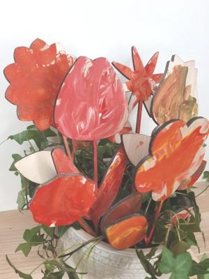 Fleurs a peindre et a personnaliser fête des mères