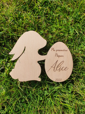 Lapin et oeuf ma première pâques