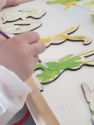 Lapins de Pâques à peindre