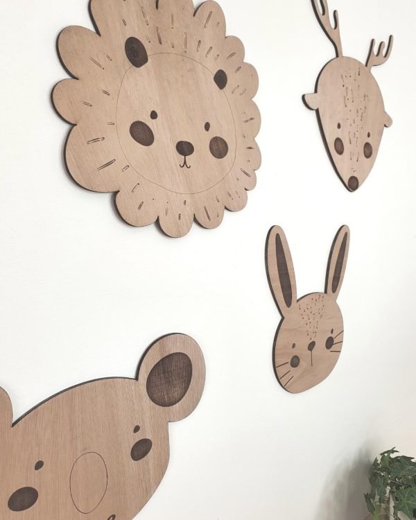 Tête d'animaux pour décoration - Lapin