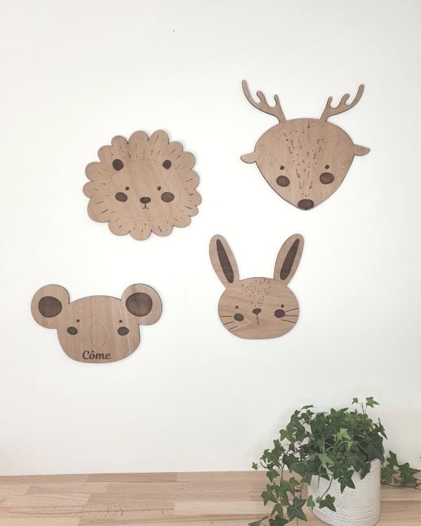 Tête d'animaux pour décoration - Lapin