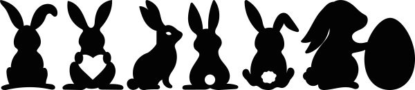 Lapins de Pâques à peindre