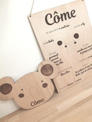 Panneau personnalisé info anniversaire naissance