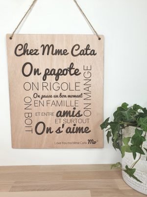 Pancarte personnalisable adulte cadeau