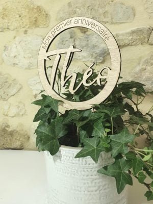 cake topper personnalisable prénom âge phrase