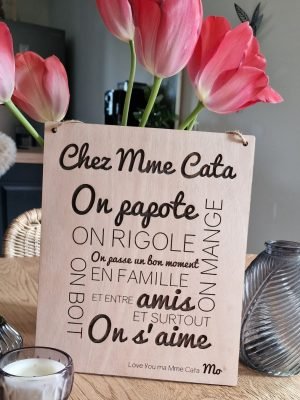 Pancarte personnalisable adulte cadeau