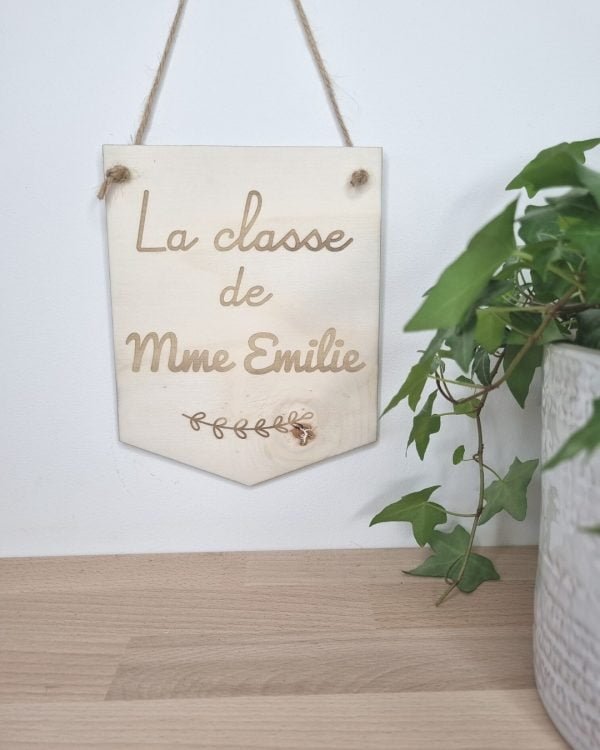 fanion personnalisable professeur cadeau