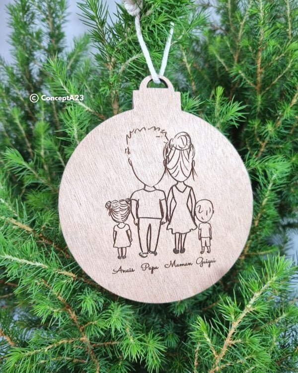 boule-de-noel-personnalise-avec-membres-de-la-famille-dessin-faitmain