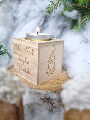 bougeoir-personnalisé-en-bois-noel bougeoir-personnalisé-en-bois-noel