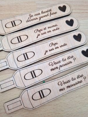 Grossesse - test en bois