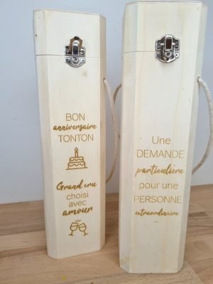Boîte Cadeau Personnalisée pour le vin