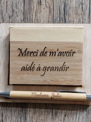 Ensemble Papeterie - Offrez le Merci Parfait aux Maîtresses, Nounous et Instituteurs