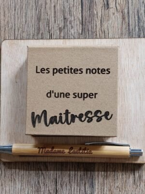 Ensemble papeterie en bois